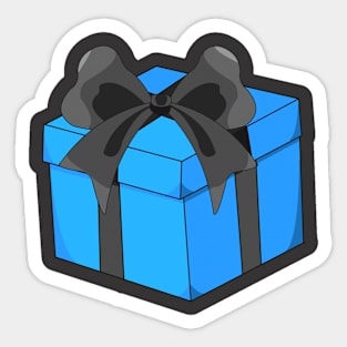 blue gift Sticker